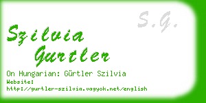 szilvia gurtler business card